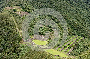 South America - Peru, Inca ruins of Choquequirao