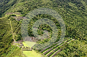 South America - Peru, Inca ruins of Choquequirao