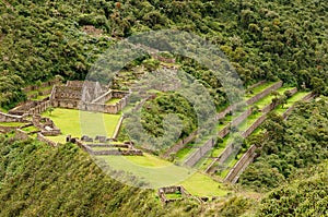 South America - Peru, Inca ruins of Choquequirao