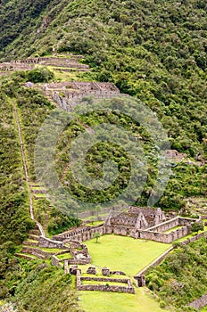 South America - Peru, Inca ruins of Choquequirao