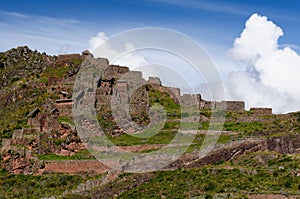 South America, Pisaq Inca ruins, Peru, Sacred Valley,