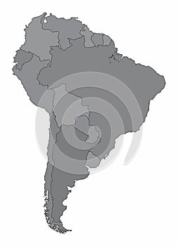 South America political map