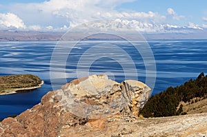 South America, Titicaca lake landscape