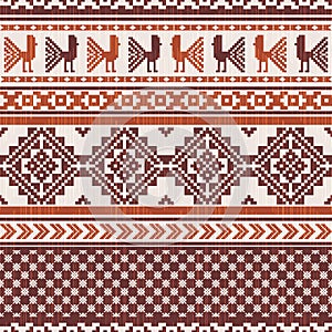 South american fabric ornamental pattern