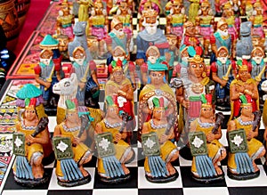 South American indian souvenir chess photo