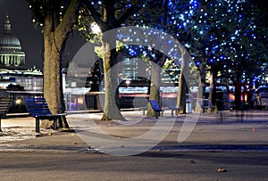 South Bank at night  in London