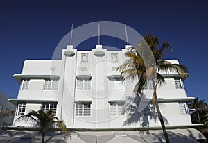 South Beach Art Deco hotel Miami.