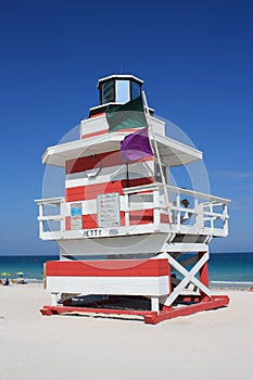 South Beach lifeguard Stand