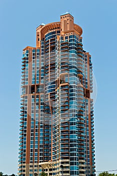 South Beach luxury condominium building in Miami, Florida