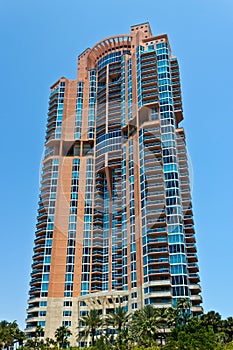 South Beach luxury condominium building in Miami, Florida