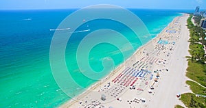 South Beach, Miami Beach. Florida. Aerial view.