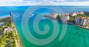 South Beach, Miami Beach. Florida. Aerial view.