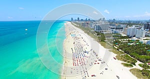 South Beach, Miami Beach. Florida. Aerial view.