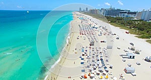 South Beach, Miami Beach. Florida. Aerial view.