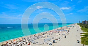 South Beach, Miami Beach. Florida. Aerial view.