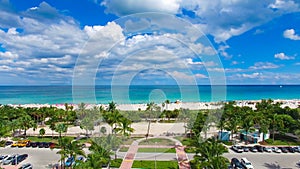 South Beach, Miami Beach. Florida. Aerial view.