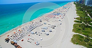 South Beach, Miami Beach. Florida. Aerial view.