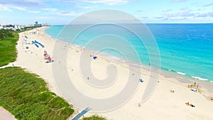 South Beach, Miami Beach. Florida. Aerial view.