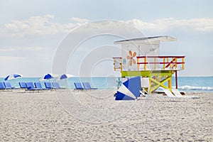 South Beach Miami lifeguard hut