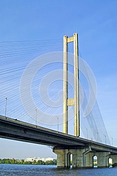 South Bridge in Kyiv, Ukraine