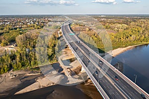 South Bridge in Warsaw, Poland photo