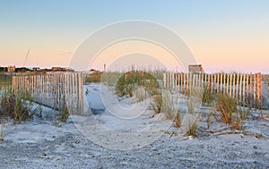 South Carolina Folly Beach Erosion Fencing