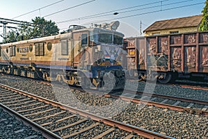South Central railway from Vijayawada to Wardha Junction Electric Locomotiv