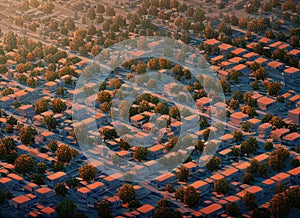 South City Farms neighborhood in Sacramento, California USA.