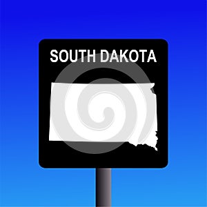 South Dakota highway sign