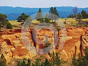 South Dakota Rock Formation Cliff