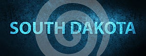 South Dakota USA special blue banner background