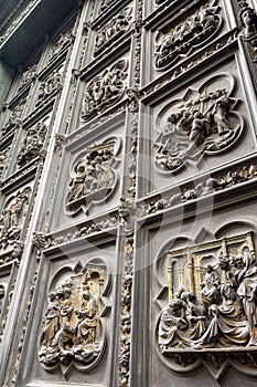 South door on the Florence Baptistery in Florence