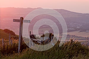 South Downs Way Sunset