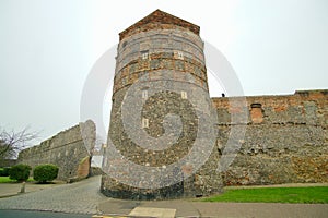 Medieval south east tower Great Yarmouth. photo