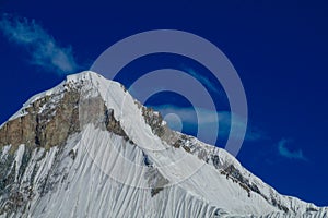 South Engilchek Inylchek glacier in Tian-Shan mountains