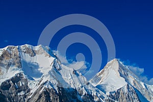 South Engilchek Inylchek glacier in Tian-Shan mountains