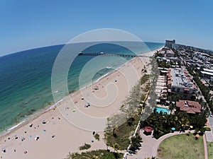 South Florida aerial voew of beach