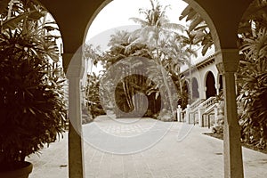 South Florida Hotel courtyard