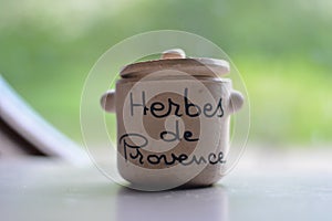 South of France herb jar Herbes de Provence