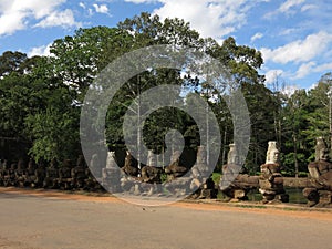 South gate, Angkor Thom, Cambodia