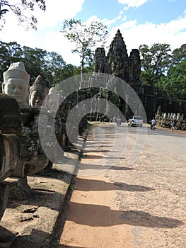 South gate, Angkor Thom, Cambodia