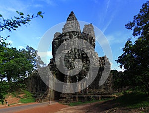 South gate, Angkor Thom, Cambodia