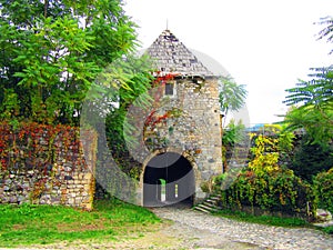 The south gates of the fortress Kastel which is directed towards the river of Vrbas