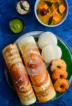 South Indian cuisine -Idli vada platter