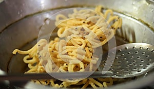 South Indian Homemade Murukku isolated on white with copy space / Diwali snacks