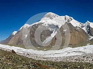 South Inilchek glacier at Tian Shan mountains