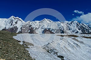 South Inilchek Tian Shan mountains glacier