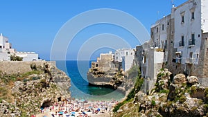 South italy sea village lagoon Polignano a Mare Bari Apulia Italy