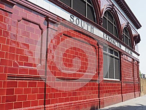 South Kensington tube station in London