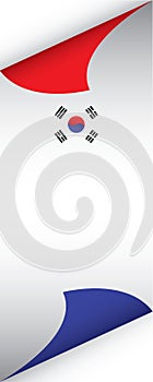 South korea banner design. Vector illustration decorative design
